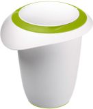 Westmark Beslagkom met tweedelige deksel, 1 l, met schenktuit, kunststof, wit/appelgroen, 3151227A