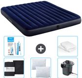 Intex Luchtbed - 2-Persoons - 183 x 203 x 25 cm - Blauw