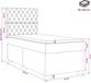 vidaXL Lit plateforme avec matelas, gris foncé, lit simple, velours