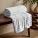 Catherine Lansfield Cosy Ribstof Faux Fur Soft Deken 130x170 cm Grijs