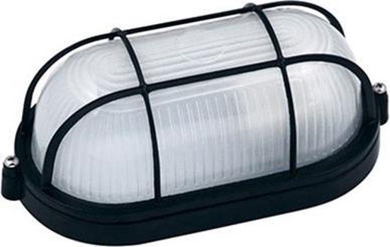 Star Led Torina - LED Buitenlamp - E27 - Ovaal - Mat Zwart - Aluminium