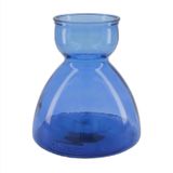 Dijk Natural Collections Vaas Gerecycled Glas Blauw 21.5x23