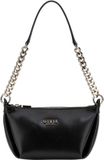 GUESS Eco Evaine Top Zip Shoulder Bag Black Zwart