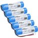 vhbw 5x batterie compatible avec Zafferano Pina, LD1650BFA, LD0258N3, Home, LD1050N3, LD0395R3 lampe de table, lampe de chevet (2600 mAh, 3,7 V, Li-Ion)