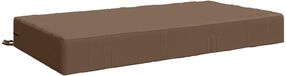 vidaXL Zitkussen SOEST 100% Polyester Taupe 120 x 60 x 15 cm