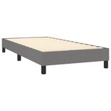 VidaXL Boxspringbed met matras, donkergrijs, 90x190 cm, gestoffeerd