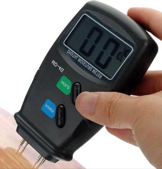 Hout vocht Meter -Meet nauwkeurig de vochtigheid van hout en haardhout met Heble® - de 4-pins digitale vochtmeter - Lekkage Nat - van Heble®