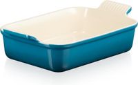 Le Creuset Ovenschaal 26 cm - 2,4 L - Aardewerk - Deep Teal - Rechthoek