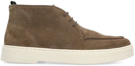 Manfield Taupe Suède Veterboots Heren Maat 41