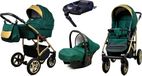 BabyLux® Gold Lux 4in1 Poussette Set Bottle Green
