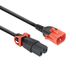 ACT Netsnoer C14 IEC Lock+ Dual Locking - C15 IEC Lock+ zwart 2 m