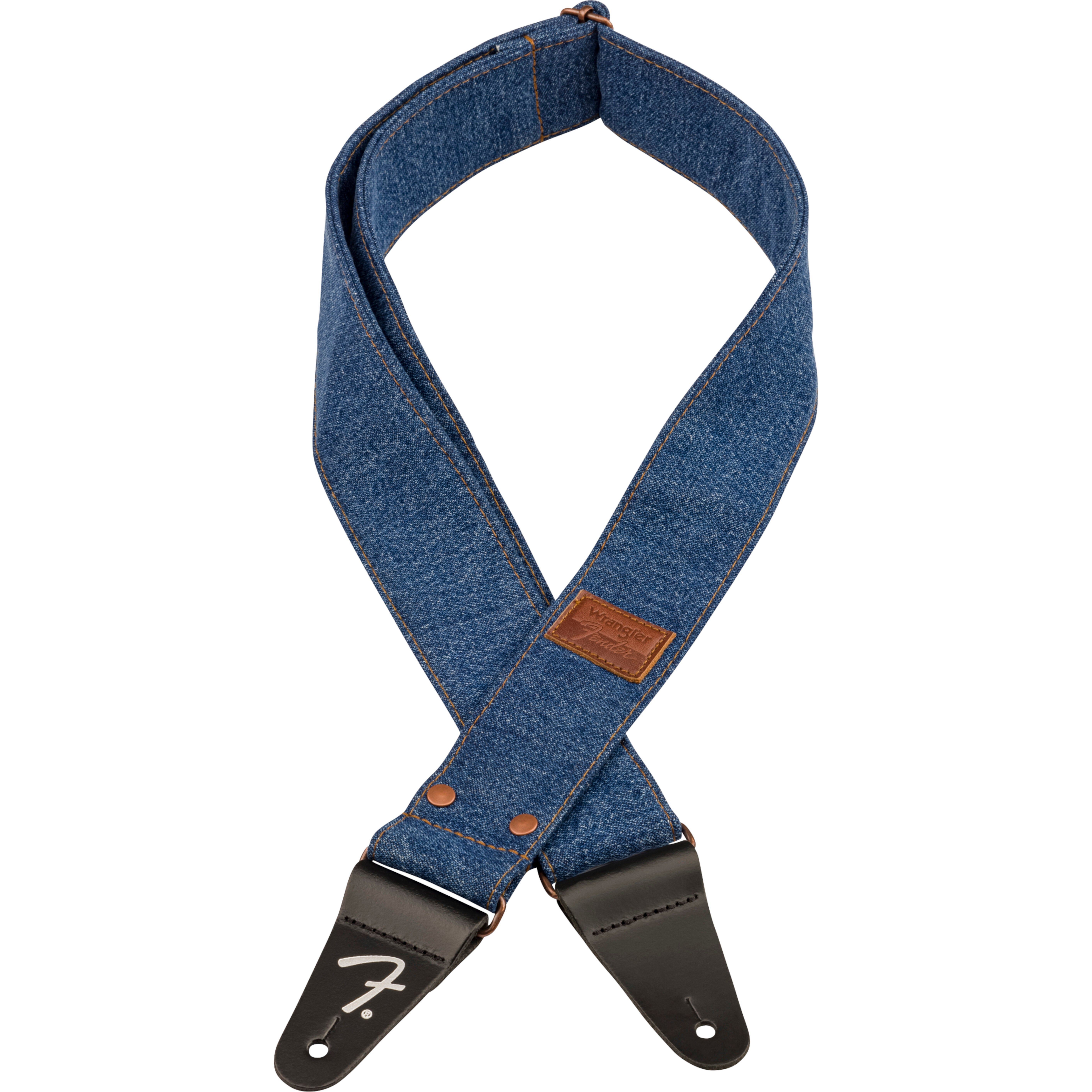 Fender x Wrangler® Riveted Denim Strap - Indigo
