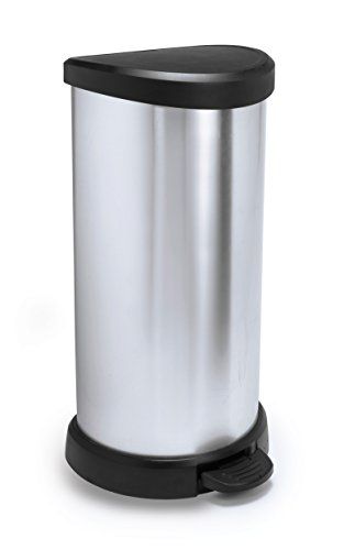 Curver Pedaalemmer - 40 l - Metaaleffect - 30 x 34,9 x 69,7 cm