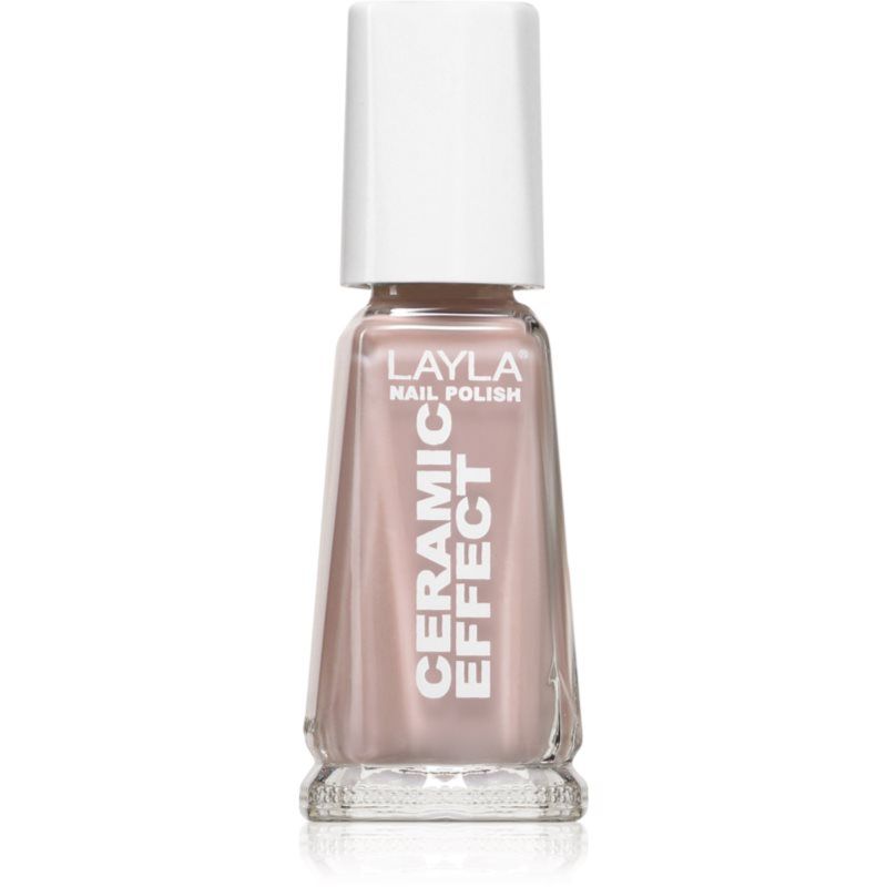 Layla Cosmetics 1243R23-069 Ceramic Effect Nail Polish Silky Beige 0.01l