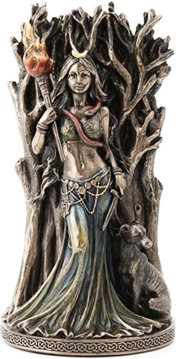 Veronese Design Bronzen Hars Hecate Griekse Godin Van Magic Sculptuur Home Decor Art Mythe Standbeeld