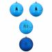 vidaXL Kerstbal Set XXL 4 st Blauw Ø 20 cm Kunststof