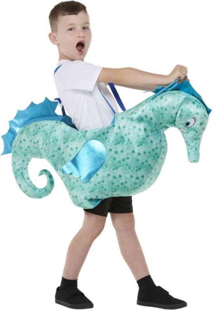 Smiffys Kinder Kostuum Ride In Seahorse Blauw - Blauw - EAN: 5020570516775