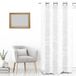 Soleil d'Ocre Cirkel Sluier Bij Oogjes, Polyester, Wit, 140 x 250 cm