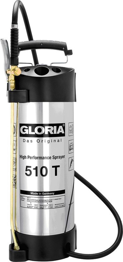 Gloria Hogedrukspuit 510 T Pro 10 L RVS Ob