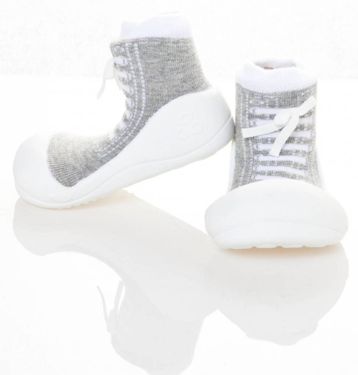 Attipas babyschoentjes Sneakers grijs Maat: 19 10 8 cm Babyschoenen voor 3-6 maanden