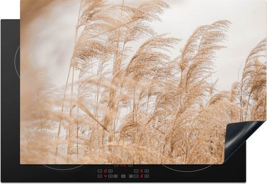 KitchenYeah® Inductie beschermer 77x51 cm - Graan - Pastel - Stilleven - Inductie beschermer