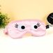 Fisura Slaapmasker Met Ogen Roze Dierenprint Polyester