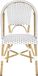Safavieh Set van 2 tuinstoelen Tammy Rotan Wit