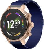 Strap-it 42mm Milanese band blauw