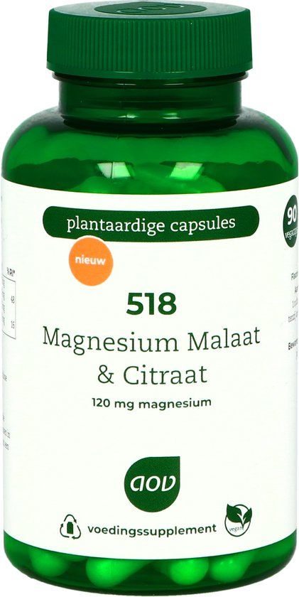 AOV Magnesium Malaat & Citraat 518 - 90 capsules