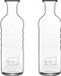 Bormioli Rocco 4x Glazen water karaffen van 750 ml Optima- Sapkannen/waterkannen/schenkkannen