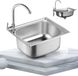 Kleine RVS spoelbak voor camper of keuken