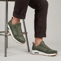 Skechers Skechers Uno Stacre Sneakers groen Leer