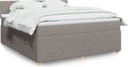 Maison Exclusive - Boxspringbed met matras, taupe, 180x200 cm, gestoffeerd