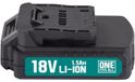 Powerplus Akku Powerplus 18 V, 1500 mAh, met 3 LED-laadindicator, compatibel met Powerplus "One Fits All" gereedschap, geschikt voor oplader POWEB9051