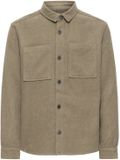 Solid DK Company A/S Shirt met lange mouwen Solid Tam Heren XXL Roos Polyester Klassieke kraag Lange mouw Casual Effen Regular Fit Herfst/Winter 2025