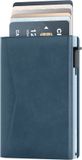 Prowallet Classic - Blauw - Pasjeshouder voor 9 Pasjes, Briefgeld en Muntgeld - Uitschuifbaar - RFID Creditcardhouder - Kaarthouder Portemonnee, Pashouder voor Mannen & Vrouwen - Aluminium, Kunstleer - Incl. Luxe Cadeaubox