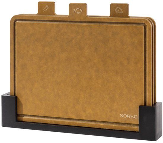 SORSO Home Harmony System Snijplanken van cellulosevezel + houder, 3 st.