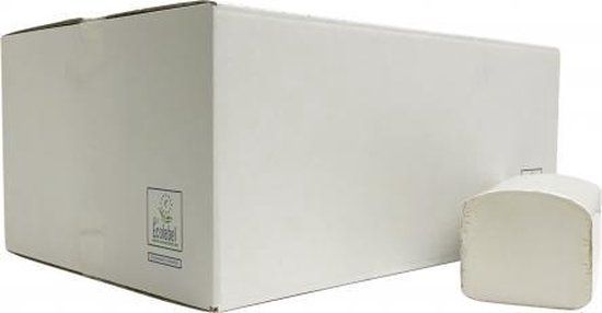 4UStore Z-vouw handdoek cellulose 2-laags - 3200 stuks - Wit