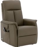 Goossens Fauteuil Troyes - Relaxfauteuil - Leer - Groen