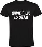 Sol's Ouwe Lul 67 Jaar Heren T-shirt - Zwart - Maat M