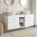 Maison Exclusive - Ensemble d'armoire de salle de bain 3 pièces blanc 129 x 35 x 80 cm