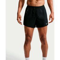 Nike Stride Heren Hardloopshorts - Zwart/Zilver, Maat M
