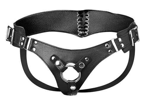 XR Brands AE571, Strap U korset-servies, zwart