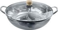 JADE TEMPLE 17105 Hot Pot wok met glazen deksel - D: 34 cm