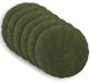 vidaXL - Kussensloop - 6 stuks - HEERLEN - Groen - Ø 50 cm - Katoensatijn