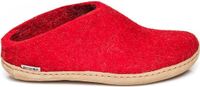 Glerups Slipper met leren zool Rood 40