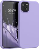 kwmobile telefoonhoesje geschikt voor Apple iPhone 13 - Hoesje met siliconen coating - Smartphone case in lavendel