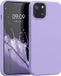 kwmobile telefoonhoesje geschikt voor Apple iPhone 13 - Hoesje met siliconen coating - Smartphone case in lavendel
