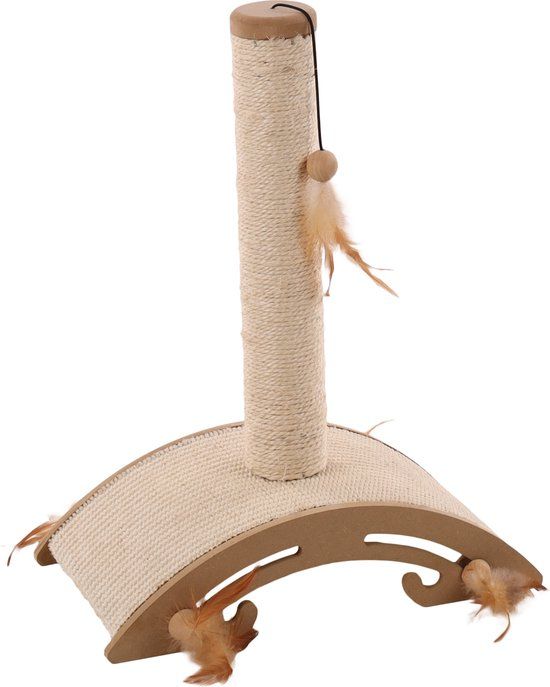 FLAMINGO Krabpaal Ella - Beige - Sisal - 53 cm