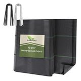 GARDENIX Onkruiddoek met 50 ankers 16m² (3.2m x 5m) - zwart UV-bestendig